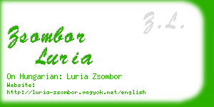 zsombor luria business card